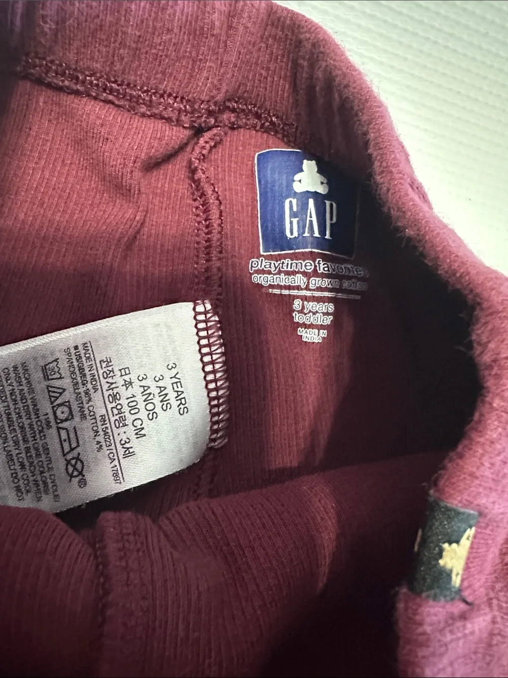 GAP Bright Pink Corduroy Overall Dress Gap flare leggings 3t